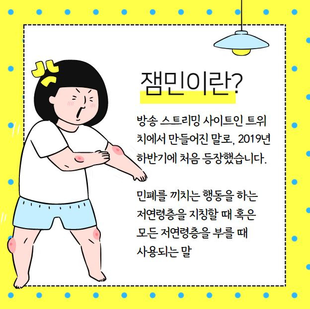 생소한 잼민이란 단어 뜻이 무엇일까?