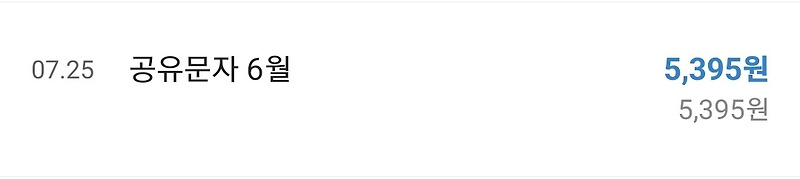 17번째 공유문자 입금