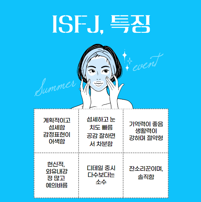 ISFJ 특징!! 나에겐 어떤 MBTI가 해당이 될까?